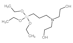 3-[双(2-羟乙基)氨基]丙烷-三乙氧基硅烷结构式