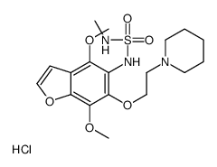4,7-dimethoxy-N-(methylsulfamoyl)-6-(2-piperidin-1-ylethoxy)-1-benzofuran-5-amine,hydrochloride Structure