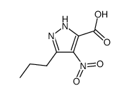 4-Nitro-3-n-propyl-1H-pyrazole-5-carboxylic Acid Structure