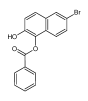 1-benzoyloxy-6-bromo-[2]naphthol Structure