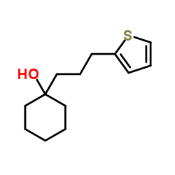 1-[3-(2-Thienyl)propyl]cyclohexanol Structure