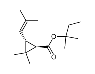 tert-amyl trans-chrysanthemate Structure