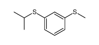 m-(Isopropylthio)-phenyl methyl sulphide Structure