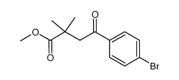 methyl 4-(4-bromophenyl)-2,2-dimethyl-4-oxobutanoate Structure