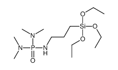 N-[bis(dimethylamino)phosphoryl]-3-triethoxysilylpropan-1-amine Structure