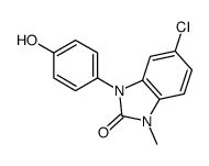 5-chloro-3-(4-hydroxyphenyl)-1-methylbenzimidazol-2-one结构式