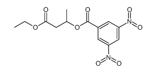 ethyl (+/-)-3-(3',5'-dinitrobenzoyloxy)butanoate结构式