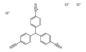 4-[bis(4-diazoniophenyl)methyl]benzenediazonium,trichloride结构式