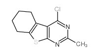 4-氯-2-甲基-5,6,7,8-四氢[1]苯并噻吩[2,3-d]嘧啶结构式