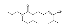 N,N-dibutyl-4-(2-methylpropanoylamino)butanamide Structure
