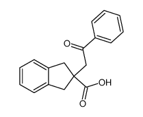 α,α-(2-indane)-β-benzoylpropionic acid结构式