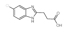3-(6-CHLORO-1H-BENZOIMIDAZOL-2-YL)-PROPIONIC ACID结构式