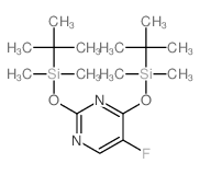 Pyrimidine,2,4-bis[[(1,1-dimethylethyl)dimethylsilyl]oxy]-5-fluoro- structure