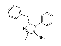 1-benzyl-3-methyl-5-phenylpyrazol-4-amine Structure
