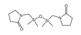 1,1,3,3-tetramethyl-1,3-bis(2-oxo-1-pyrrolidinomethyl)-1,3-disiloxane Structure