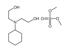 2-[cyclohexyl(2-hydroxyethyl)amino]ethanol,dimethyl sulfate Structure
