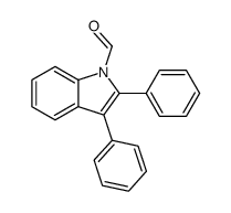 2,3-diphenylindole-1-carbaldehyde结构式