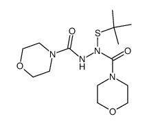 1-t-butylthiohydrazine-1,2-dicarboxmorpholide结构式