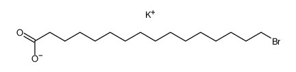 potassium salt of 16-bromohexadecanoic acid结构式