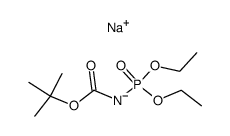 Diethyl N-sodio-N-(tert-butoxycarbonyl)phosphoramidate Structure