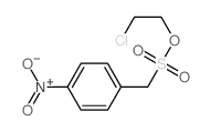 Benzenemethanesulfonic acid, 4-nitro-, 2-chloroethyl ester结构式