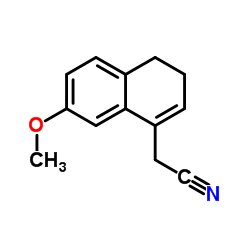 7-Methoxy-3,4-dihydro-1-naphthalenylacetonitrile structure