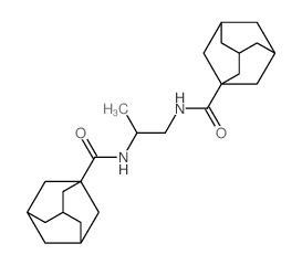 N-[1-(adamantane-1-carbonylamino)propan-2-yl]adamantane-1-carboxamide structure
