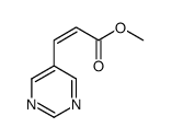 (E)-3-(嘧啶-5-基)丙烯酸甲酯结构式