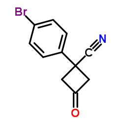 1-(4-Bromophenyl)-3-oxocyclobutanecarbonitrile picture