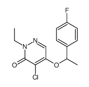 4-chloro-2-ethyl-5-[1-(4-fluorophenyl)ethoxy]pyridazin-3-one结构式