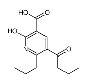 5-butanoyl-2-oxo-6-propyl-1H-pyridine-3-carboxylic acid Structure