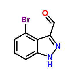 4-Bromo-1H-indazole-3-carbaldehyde structure