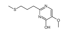 5-methoxy-2-(3-methylsulfanylpropyl)-1H-pyrimidin-6-one结构式