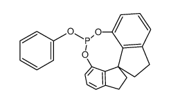 Phenyl-[(S)-1,1-spirobiindane-7,7-diyl]-phosphite,(11aS)-(-)-10,11,12,13-Tetrahydrodiindeno[7,1-de:1μ,7μ-fg][1,3,2]dioxaphosphocin-5-phenoxy Structure