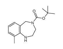 4-BOC-9-甲基-2,3,4,5-四氢-1H-苯并[e][1,4]二氮杂卓结构式