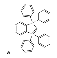 1,1,3,3-tetraphenyl-3λ5-phospha-1-phosphoniaindene bromide结构式