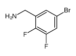 (5-bromo-2,3-difluorophenyl)methanamine Structure