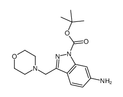 6-氨基-3-吗啉-4-甲基-吲唑-1-羧酸叔丁基酯结构式