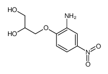 3-(2-amino-4-nitrophenoxy)propane-1,2-diol结构式