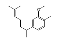 2-methoxy-1-methyl-4-(6-methylhept-5-en-2-yl)benzene Structure