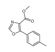 methyl 5-(4-methylphenyl)-1,3-oxazole-4-carboxylate结构式