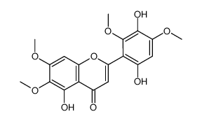 3',5,6'-trihydroxy-2',4',6,7-tetramethoxyflavone结构式