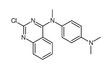 4-N-(2-chloroquinazolin-4-yl)-1-N,1-N,4-N-trimethylbenzene-1,4-diamine结构式