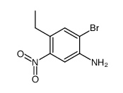 4-ethyl-2-bromo-5-nitro-aniline结构式