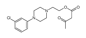2-[4-(3-chlorophenyl)piperazin-1-yl]ethyl 3-oxobutanoate结构式