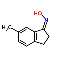 (Z)-6-甲基-2,3-二氢-1H-茚-1-酮肟结构式