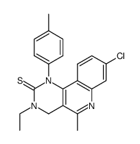 8-Chloro-3-ethyl-5-methyl-1-p-tolyl-3,4-dihydro-1H-pyrimido[5,4-c]quinoline-2-thione Structure