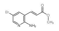 3-(2-氨基-5-溴吡啶-3-基)丙烯酸甲酯结构式