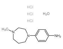4-(4-methyl-1,4-diazepan-1-yl)aniline,hydrate,trihydrochloride Structure