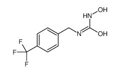 1-hydroxy-3-[[4-(trifluoromethyl)phenyl]methyl]urea Structure